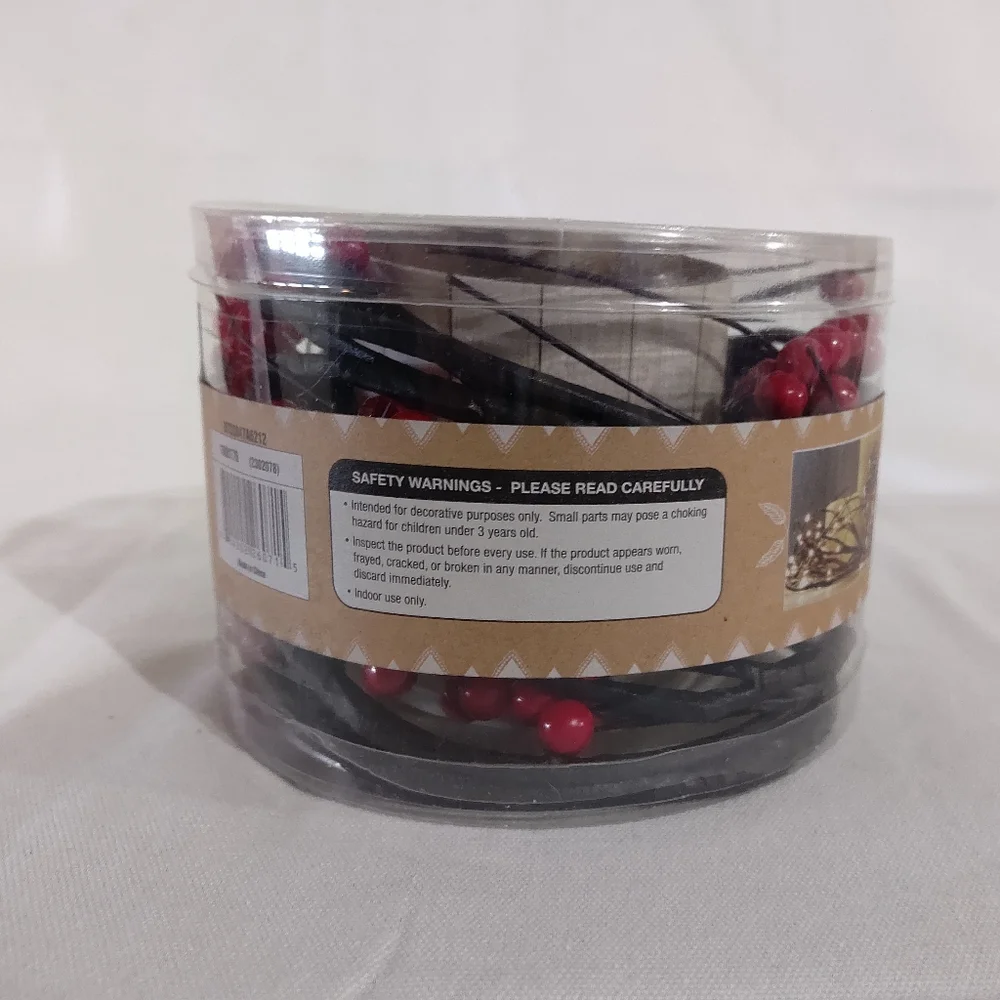 NEW Silver Lake Collective Garland 6 ft LEDBuilt in 4 Hr Timer Battery Operated